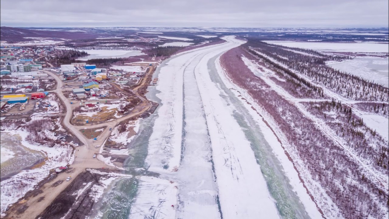 Inuvik Mackenzie River Breakup 2020 Timelapse