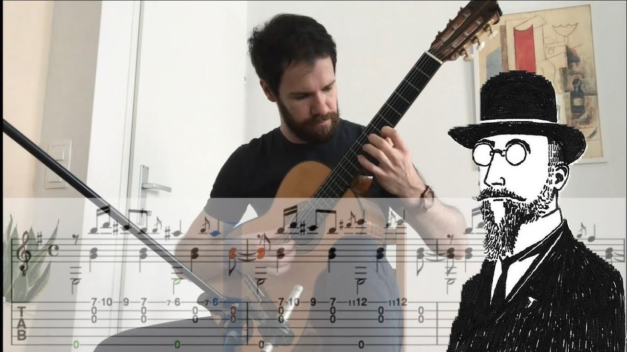 Erik SATIE - Gnossienne No. 1 (with score and TAB)