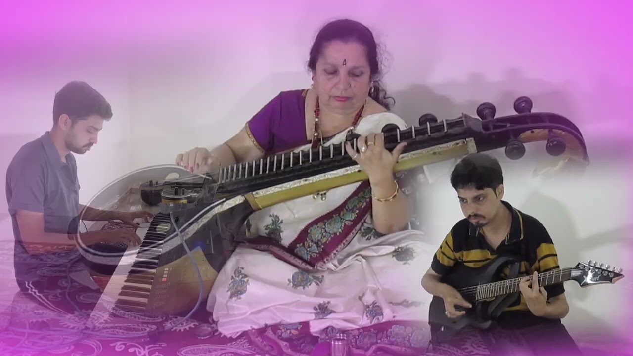 Ek ladki ko Dekha to | Hindi song covered in Veene by Mangala Raman #foryou #youtube #music #video 