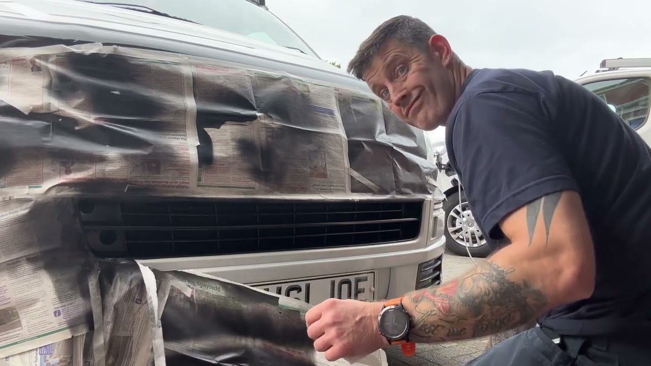 VW Transporter T5 | Bumper refurbishment | Tidying up my front end #vwtransporter