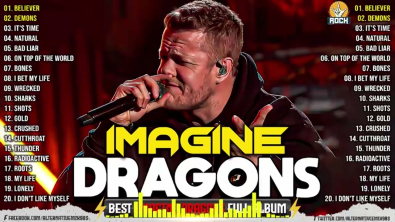 Best Song of Imagine Dragons💎Imagine Dragons Playlist All Songs💎Thunder, Demon, It's Time