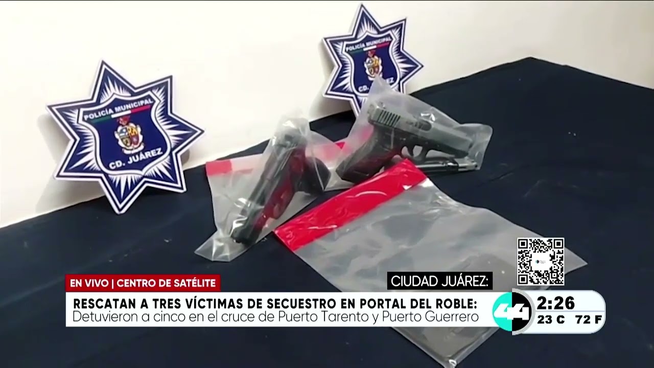 Rescatan a tres víctimas de secuestro en Portal de Roble