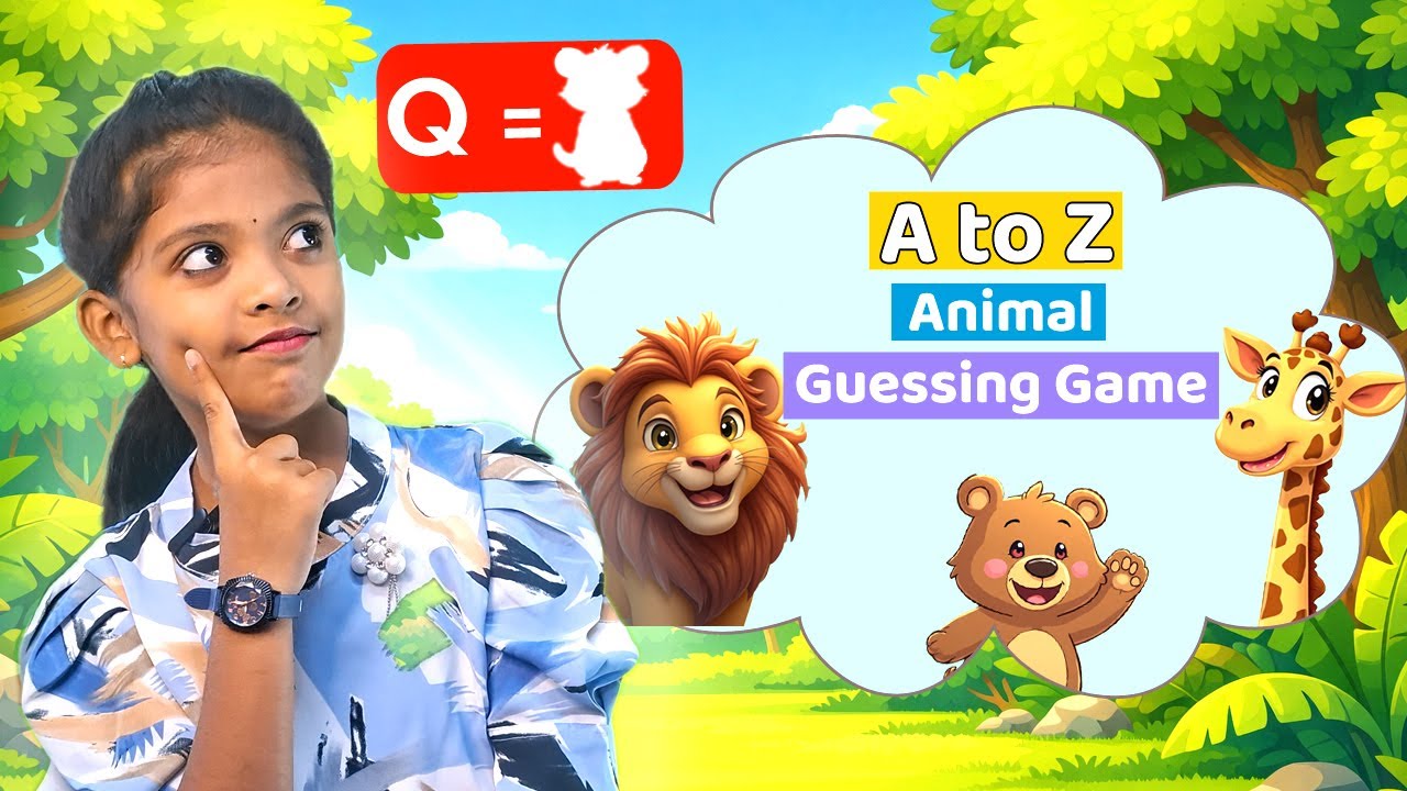 👉 A to Z Animal Guessing Game 🐶🐱 | Learn Animals for Kids | Fun Alphabet Quiz