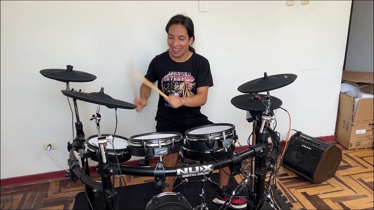 Nueva Bateria Electronica NUX -DM8 - unboxing, armado y prueba - Ricardo Caldas