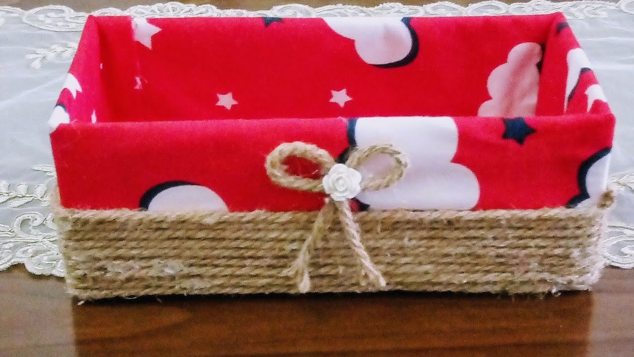 اذا عندك علبة كرتون فارغة استغليها وحوليها الى علبة منظمة رائعة 😍👍