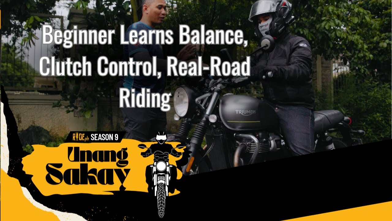 RIDE PH СЕЗОН 9 | Новичок учится балансу, управлению сцеплением и езде по реальной дороге