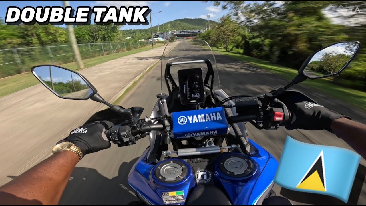 First Time Riding a Tenere 700 Double Tank🇱🇨 (I might buy one soon) [4K] | Tropical TED | @Patatyt