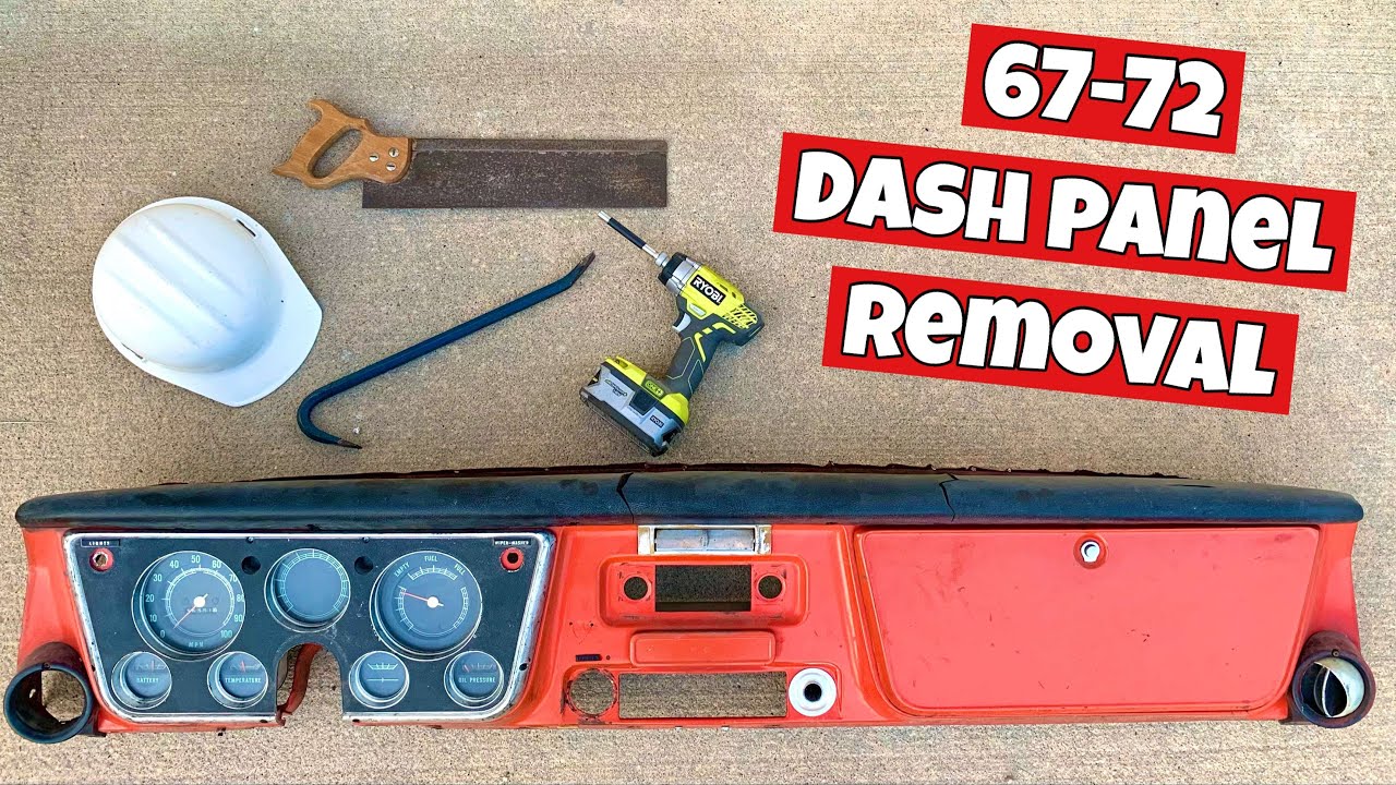 Easy Steps To Remove Dash Panel On 1967-72 Chevy / GMC Trucks!