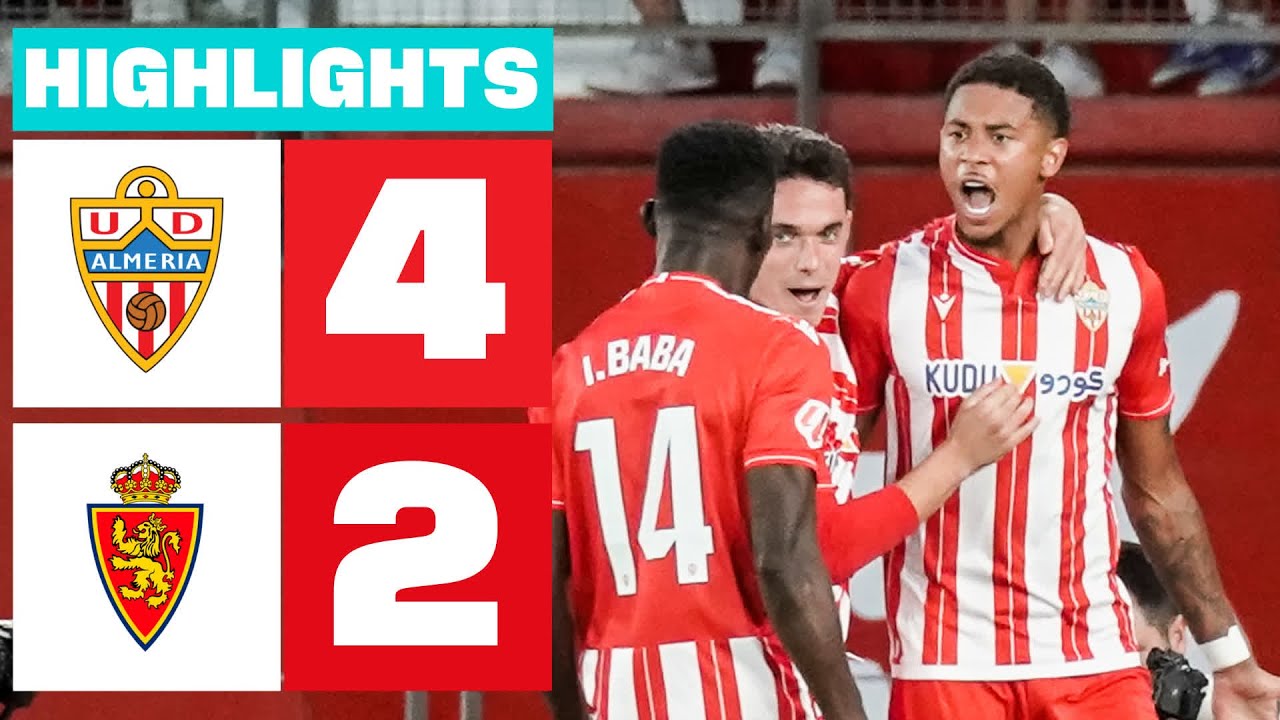 UD ALMERÍA 4 - 2 REAL ZARAGOZA | RESUMEN LALIGA HYPERMOTION