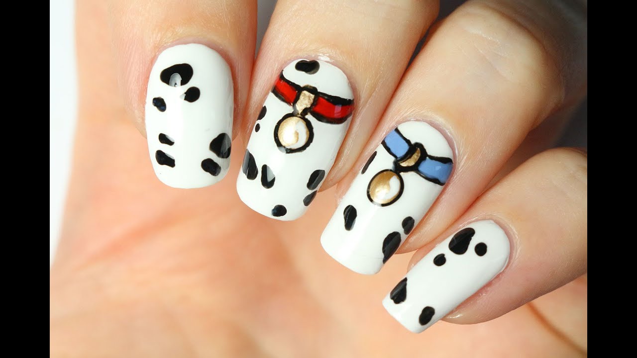 Nail art Disney : les 101 dalmatiens