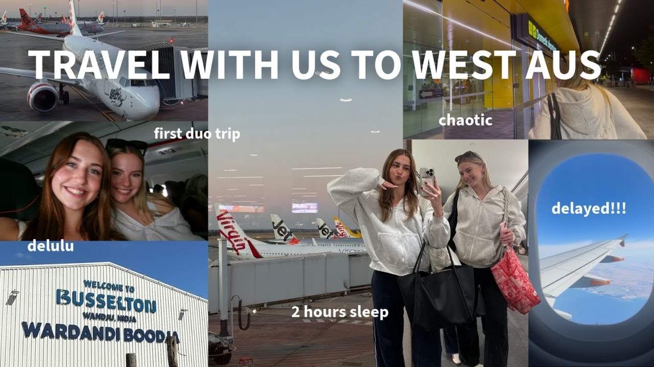 TRAVEL VLOG | melb - wa | CHAOTIC, delulu energy, no sleep ✈️😴🤪