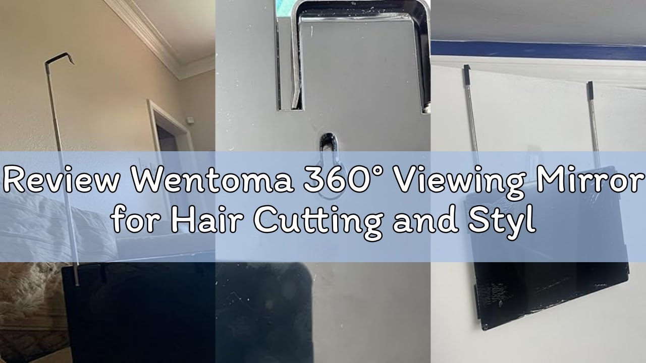 Review Wentoma 360° Viewing Mirror for Hair Cutting and Styling, Adjustable Height Mirror for Groomi