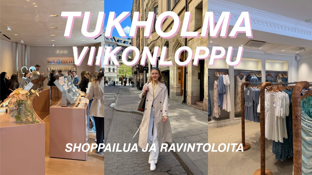 TUKHOLMA VLOGI | CAIA:n uusi myym&auml;l&auml; ja paljon Tukholma suosituksia