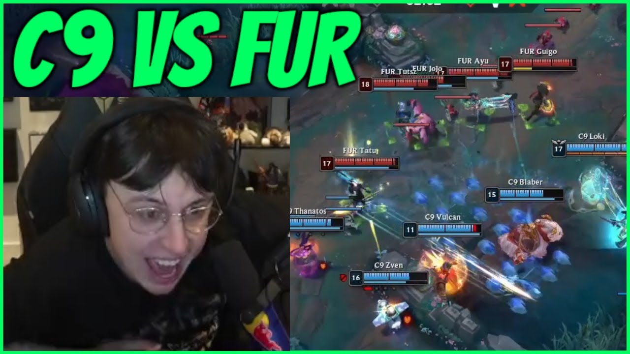 Caedrel Reacts To C9 VS FUR Elimination Game