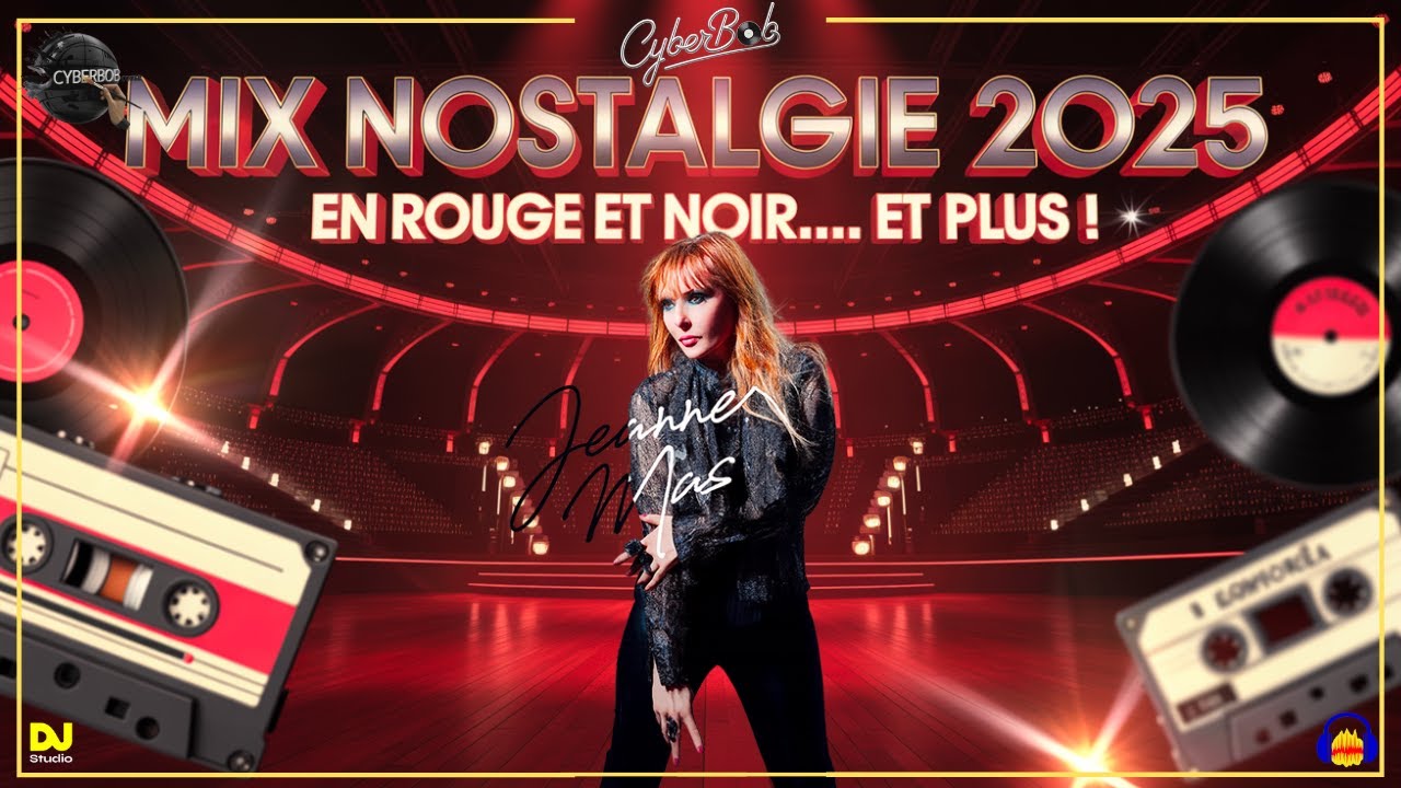 Jeanne Mas 2025  💃 En rouge et noir et plus