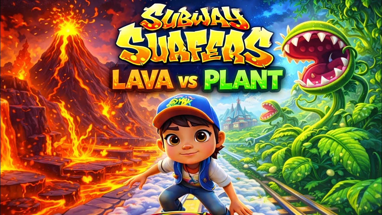 World’s Hardest Subway Surfers Challenge 💥 Lava + No Floor #subwaysurfers #sybotv #gaming 