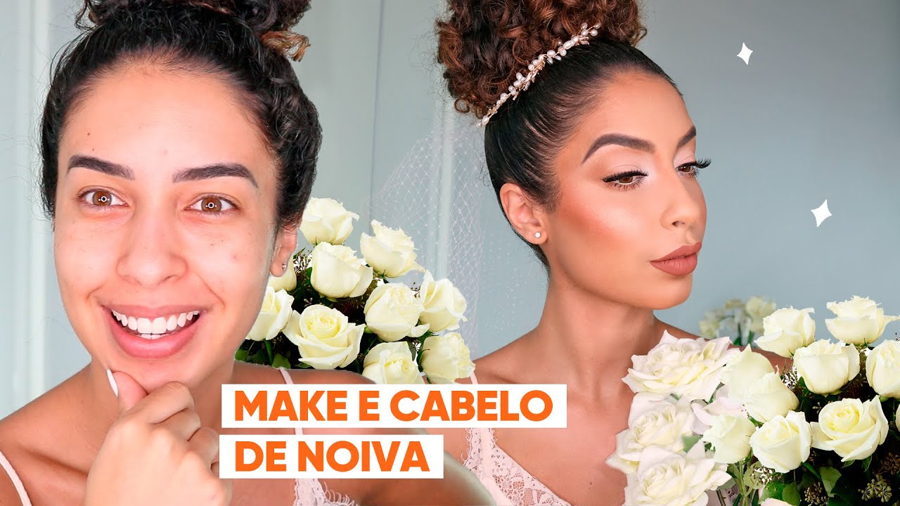 MAKE E PENTEADO DE NOIVA CACHEADA | ARRUME-SE COMIGO JULIANA LOUISE