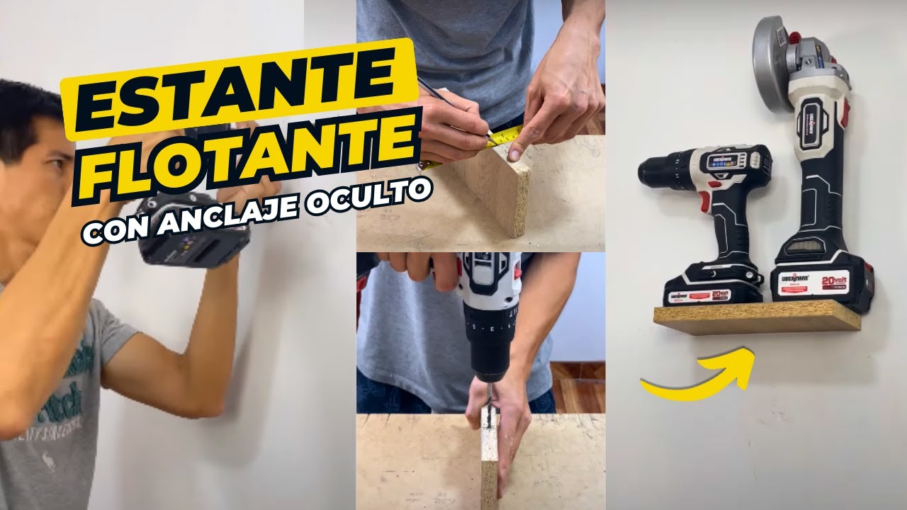 💪&iquest;C&Oacute;MO COLOCAR REPISAS FLOTANTES? (Anclaje OCULTO para MELAMINA)