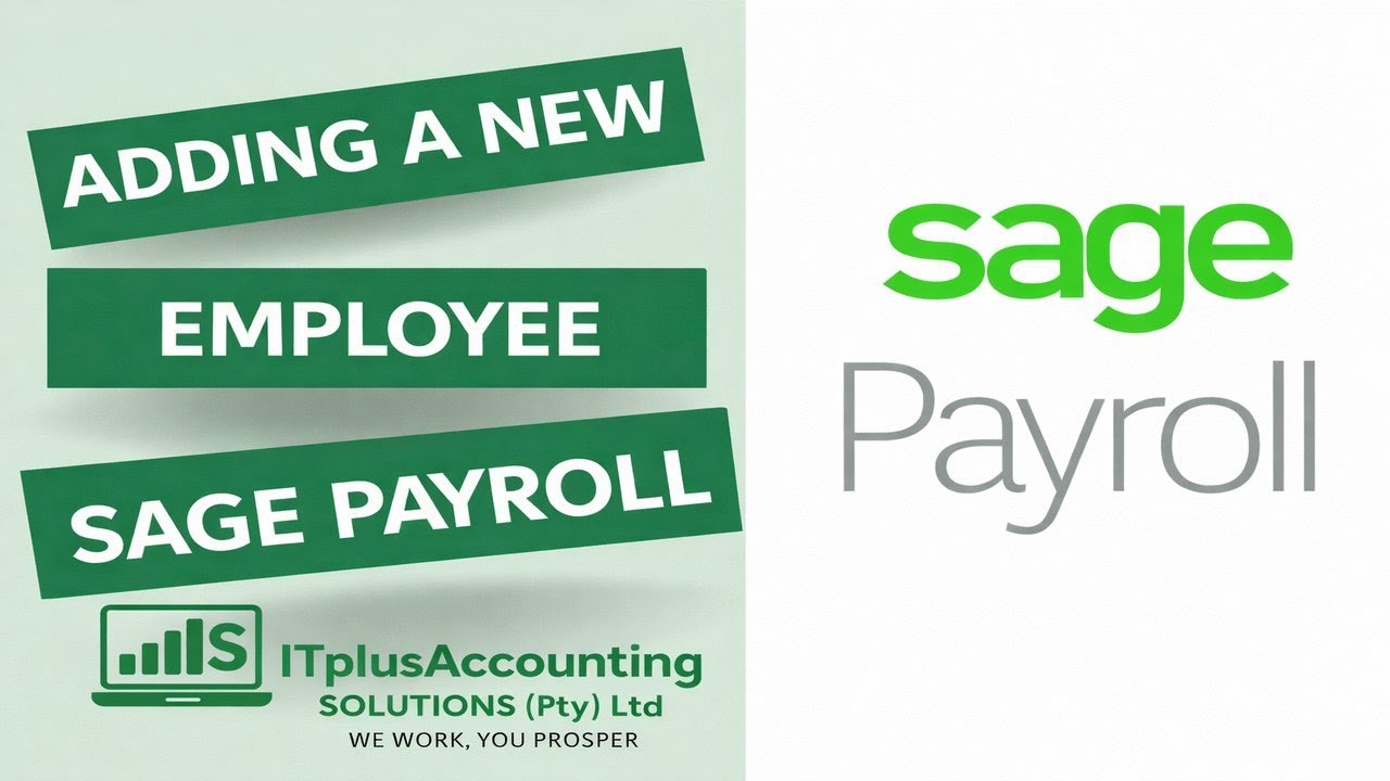 Sage Payroll - Adding a New Employee