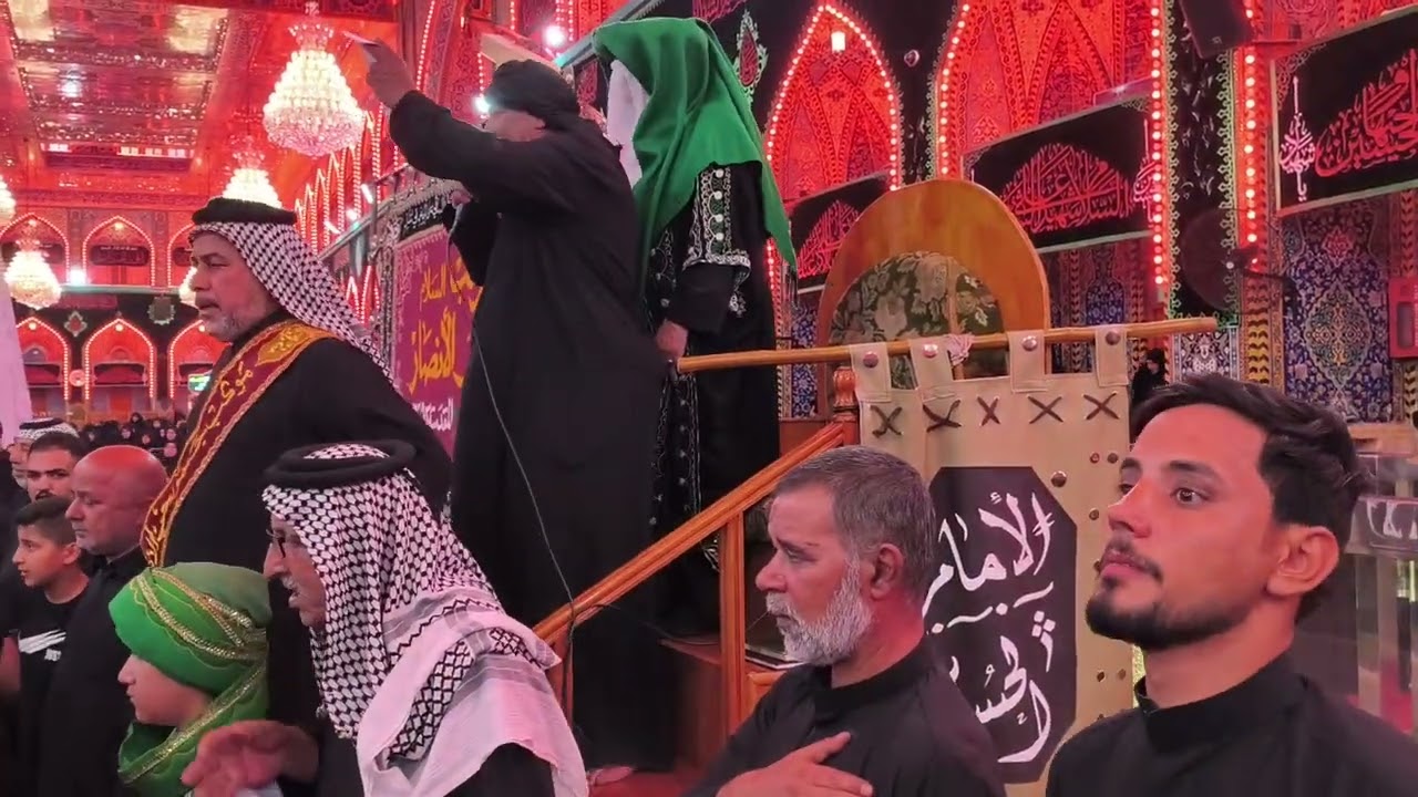 موكب جمهور الأنصار الملحق كربلاء المقدسة العتبة الحسينية المقدسة يوم 4 محرم