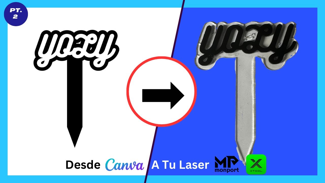 Desde Canva A Tu Laser Con Monport & xTool D1 Parte 2 | Creative Duo