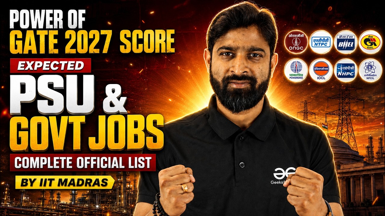 GATE 2027 se kaun-kaun si PSU & Govt Jobs milegi? | Complegte List Out by IIT MADRAS