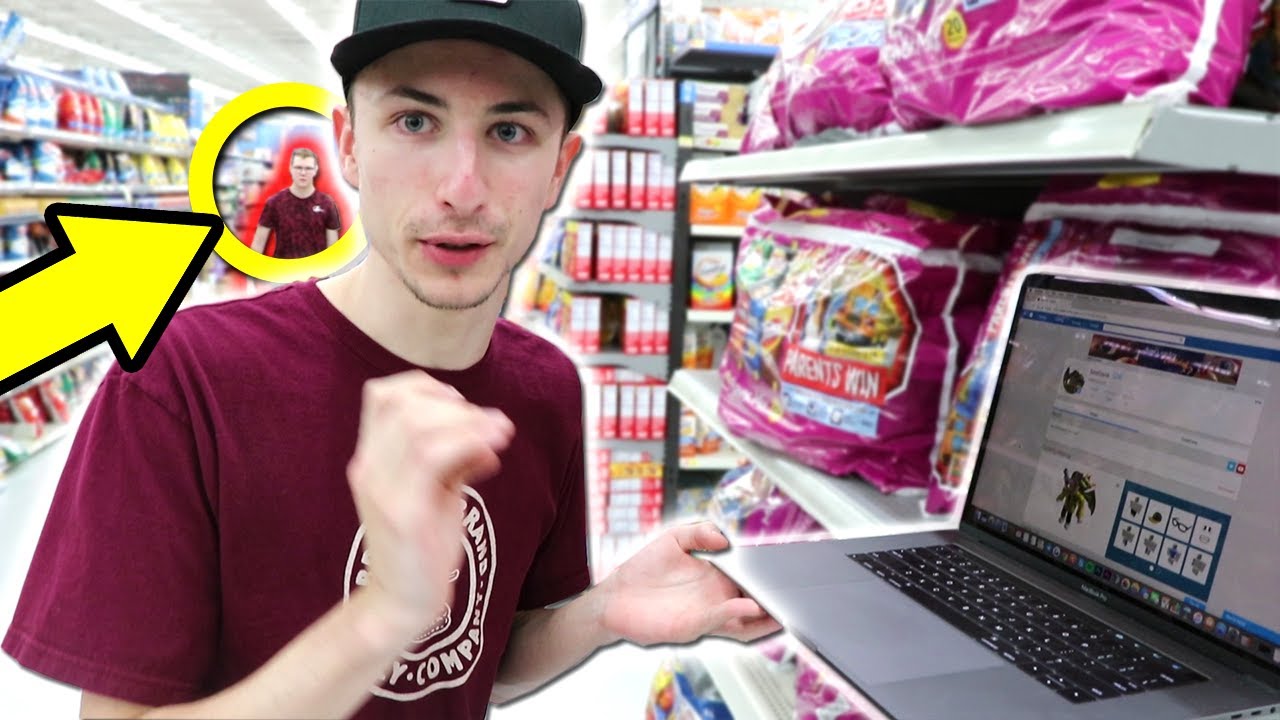 HACKING MY FRIENDS ROBLOX ACCOUNT IN PUBLIC!!! (SPENT 15K ROBUX) *I GOT CAUGHT*