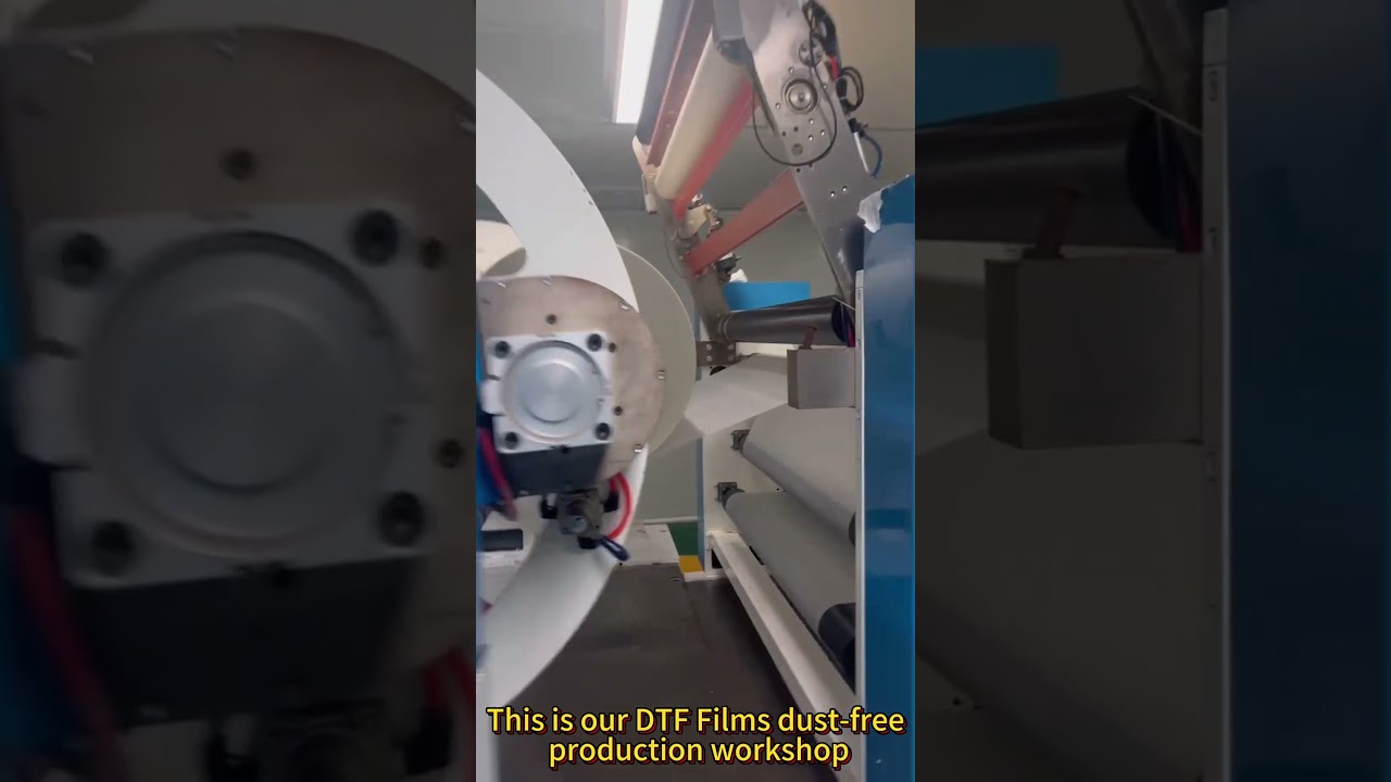 DTF Film Production | Coating and Slitting Process in Action #dtf #filmmaking #factory