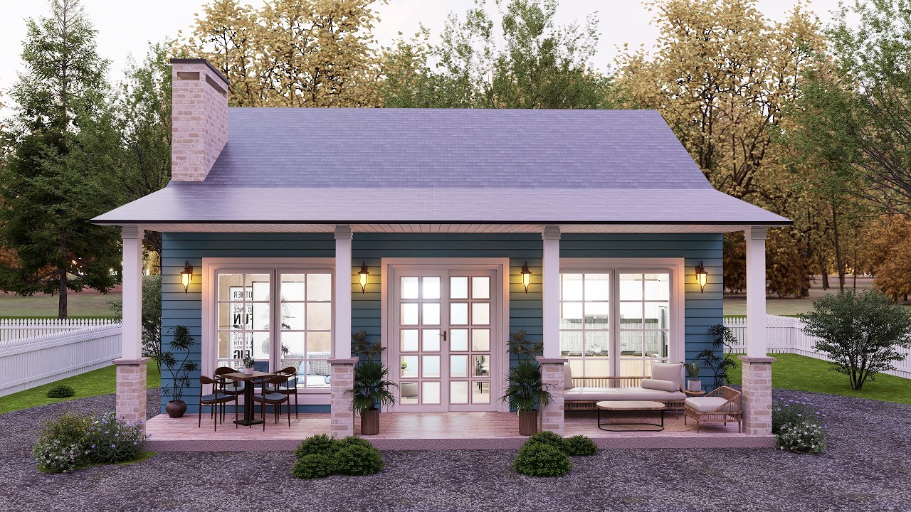 Simple Small House | 2 Bedroom Cottage Layout