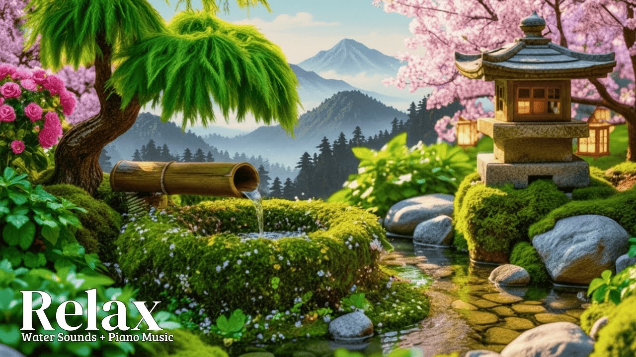 Deep Healing Relaxation Music 💧 Soft Spa Piano with Water Sounds for Peaceful Sleep & Stress Release