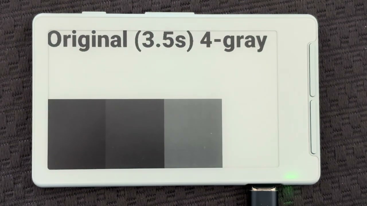 Fast 4-gray LUT for SSD1677 EPDs