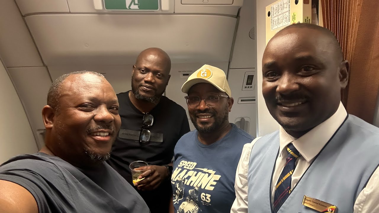 Flying Uganda Airlines flight UR111 London- Entebbe