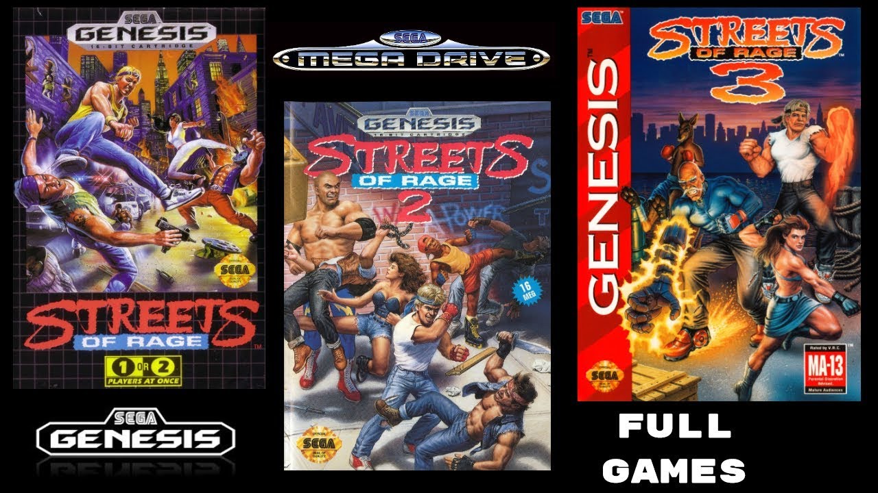 Streets Of Rage TRILOGY HARD DIFFICULTY (SEGA GENESIS/MEGA DRIVE) Longplay/Full Game NO COMMENTARY
