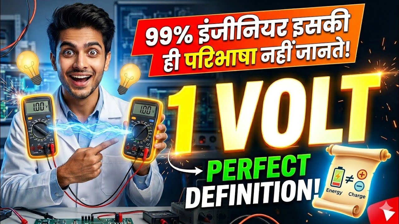 Definition of 1 Volt की परिभाषा 