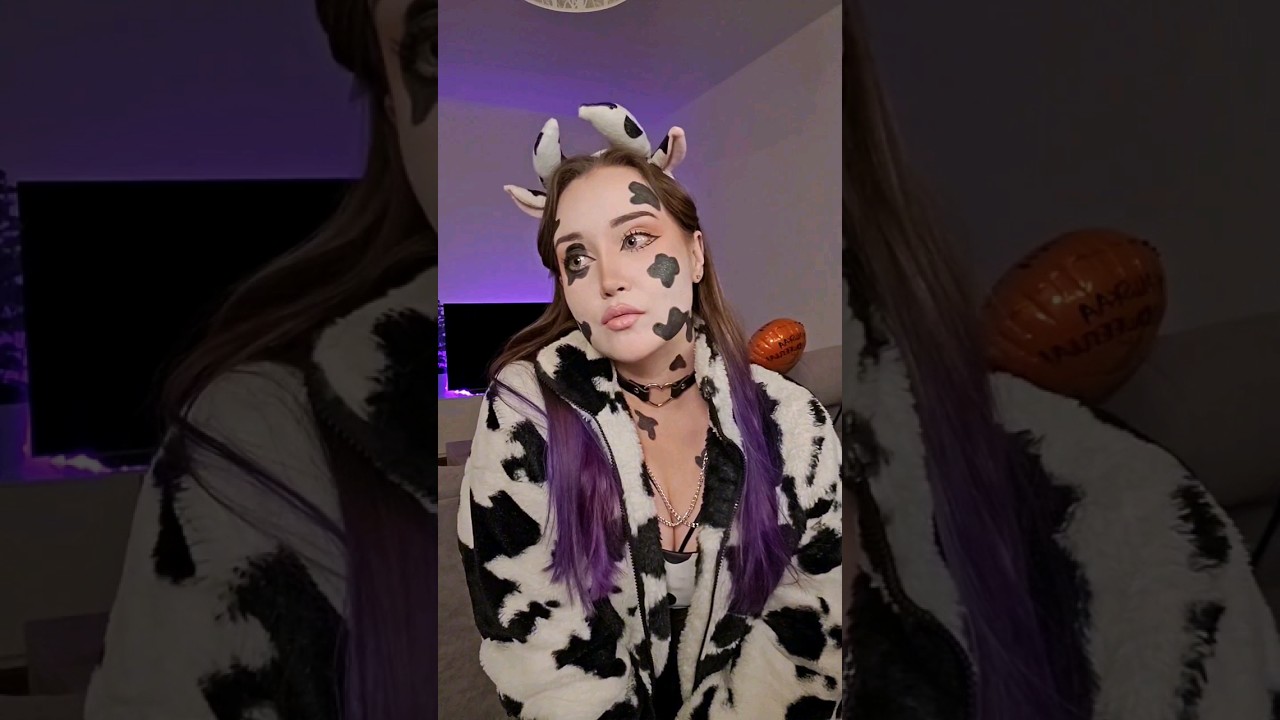 Tehd&auml;&auml;n Lehm&auml; meikki Halloween bileisiin 🐄💅✨️