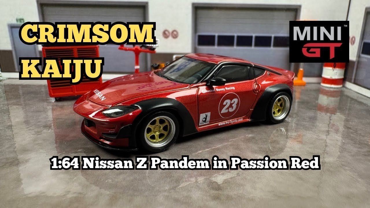 Feel the Thrill! Unboxing Mini GT Nissan Z Pandem in Passion Red – Stunning Details Revealed!