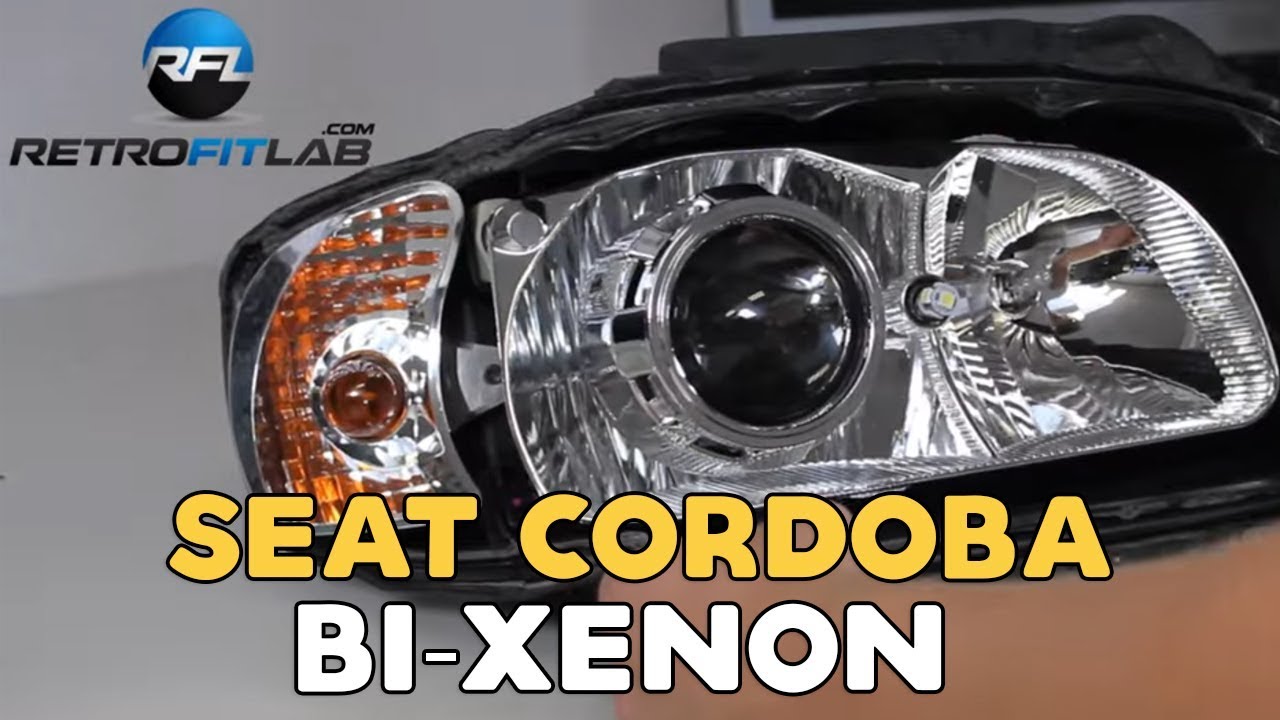 Seat Cordoba projectors retrofit, bi xenon installation