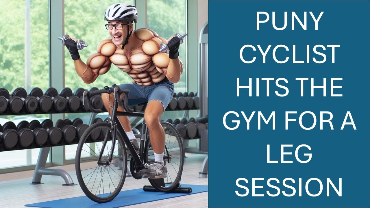 Puny Cyclist Hits the Gym
