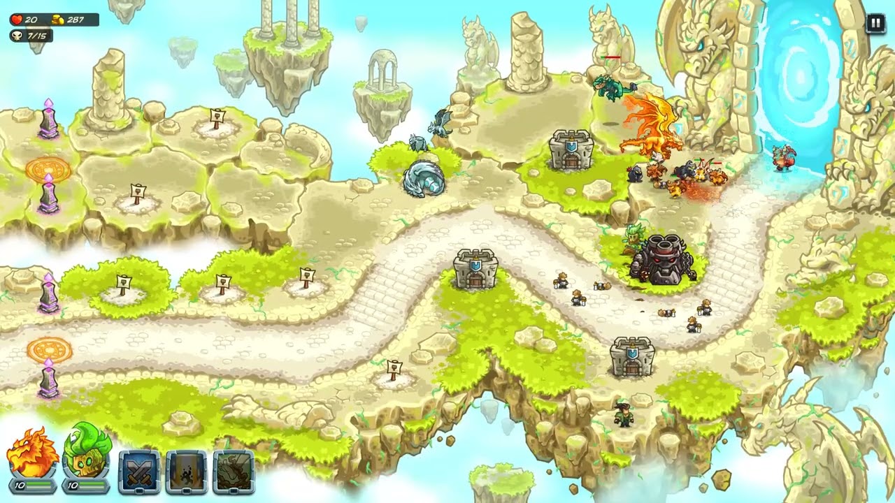 Kingdom Rush Alliance DRAGON'S GATE [impossible] [campaign]