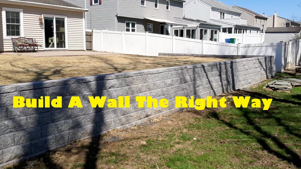 How to Build a Retaining Wall Start to Finish