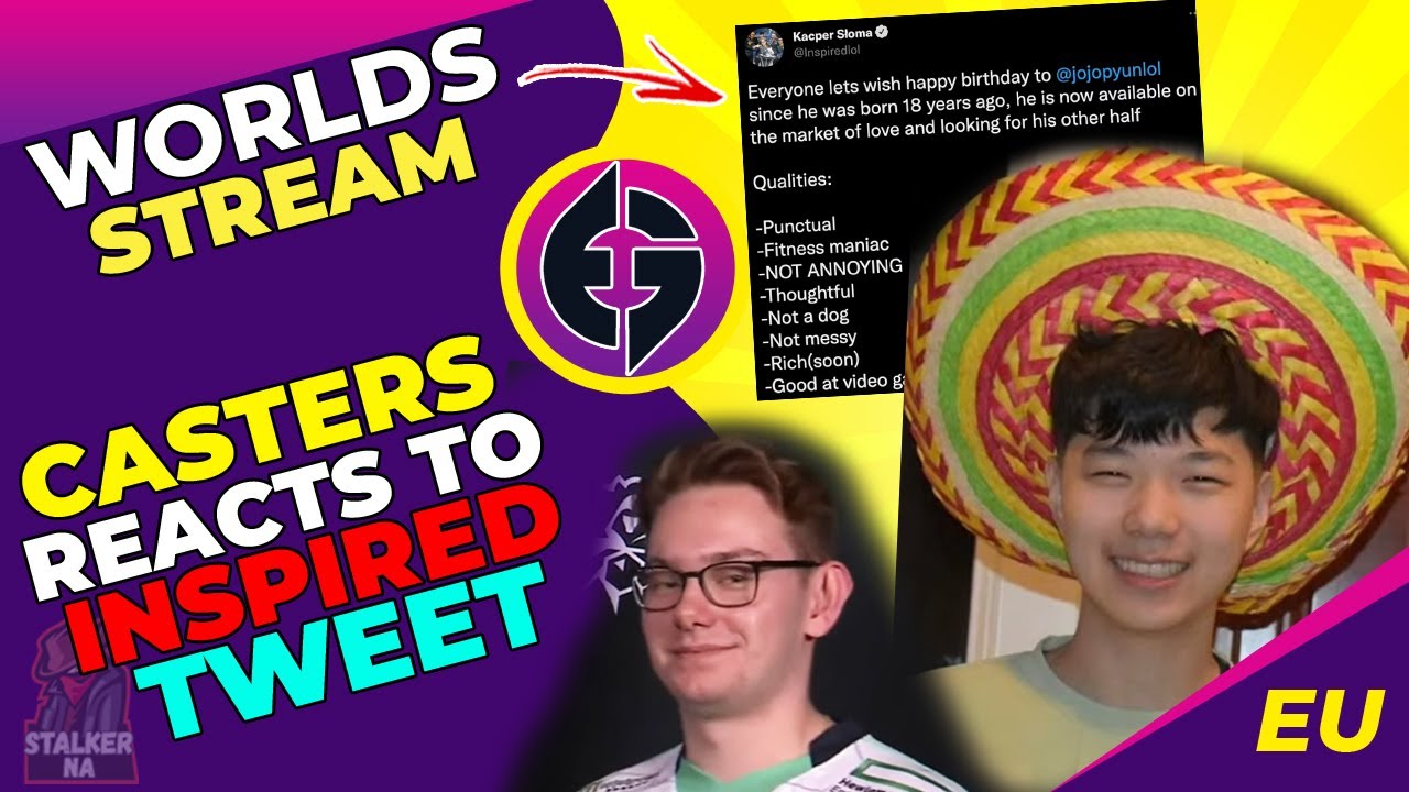 Worlds Casters Reacts to EG Inspired Tweet About EG jojopyun 👀