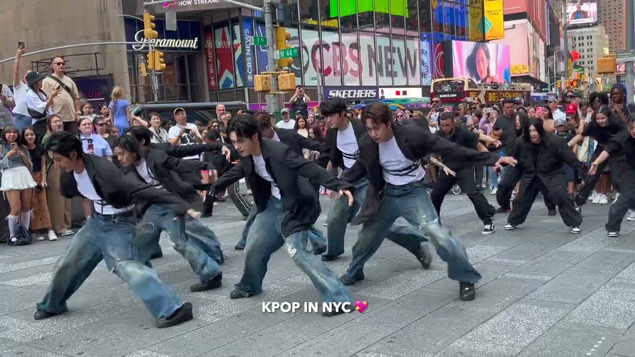NEWBEAT x I LOVE DANCE: Standing Next to You dance cover TAKE 2 NY Times Square 뉴욕 타임스퀘어 2024.08.11