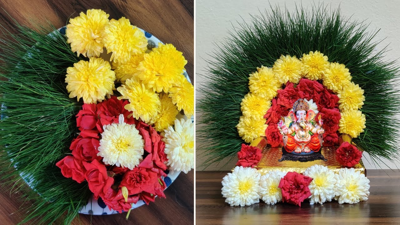 Special Garika/Dhurva Decoration for Ganesh Chaturthi | DIY Ganesh Chaturthi Decoration at Home