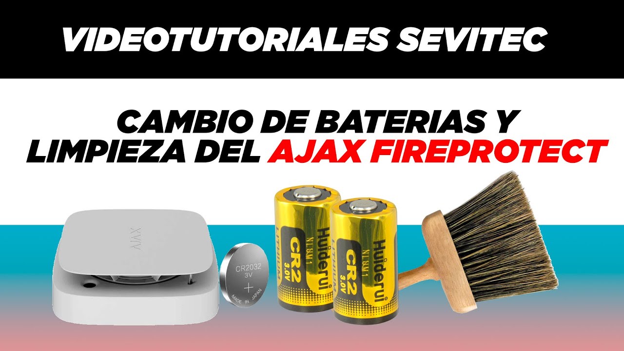 ⚙️CAMBIO DE BATERIAS Y LIMPIEZA DEL AJAX FIREPROTECT