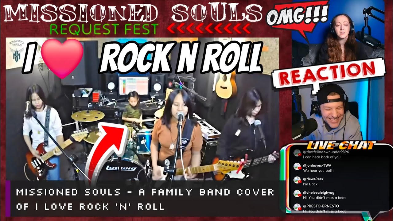 Missioned Souls - a family band cover of I LOVE ROCK 'n' ROLL [REACTION]