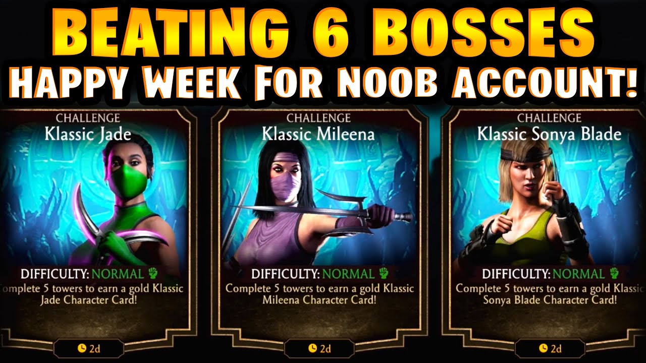 I Beat 6 CHALLENGES in MK Mobile. This Was AMAZING Week For My Noob Account...
