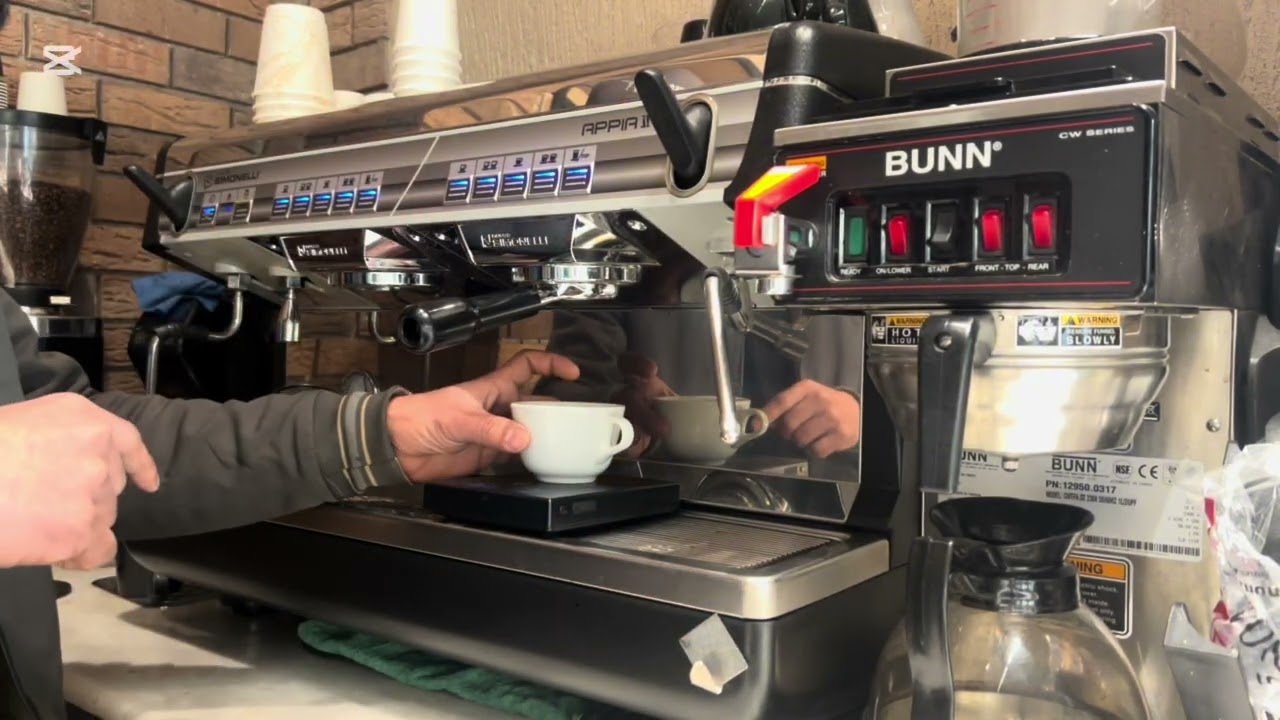 Simonelli coffee automatic time setting 