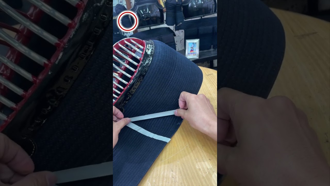 面布団を整える！きれいな形の付け方｜How to Shape Your Kendo Men Flaps #Shorts