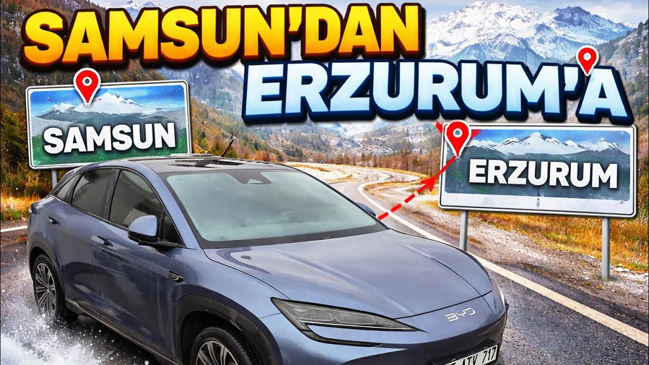 BYD Sealion 7 ile Samsun'dan Erzurum'a menzil testi! Ne yaktı? Ne kadar harcadık? Kaç şarj oldu?