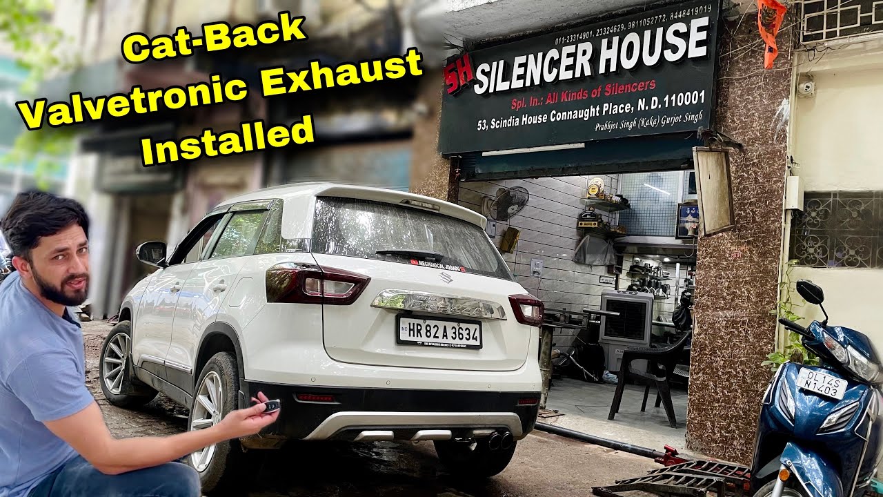 Loudest Valvetronic Exhaust 🔊🔥 Installed in Brezza | Mechanical Jugadu